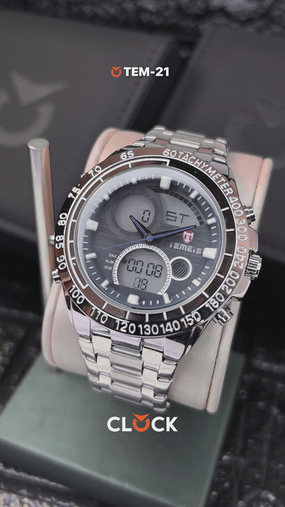 RELOJ TEMEIS ORIGINAL 3160 DORADO BLANCO ROJO PLATEADO AZUL | TEM-17, TEM-18, TEM-19, TEM-20, TEM-21