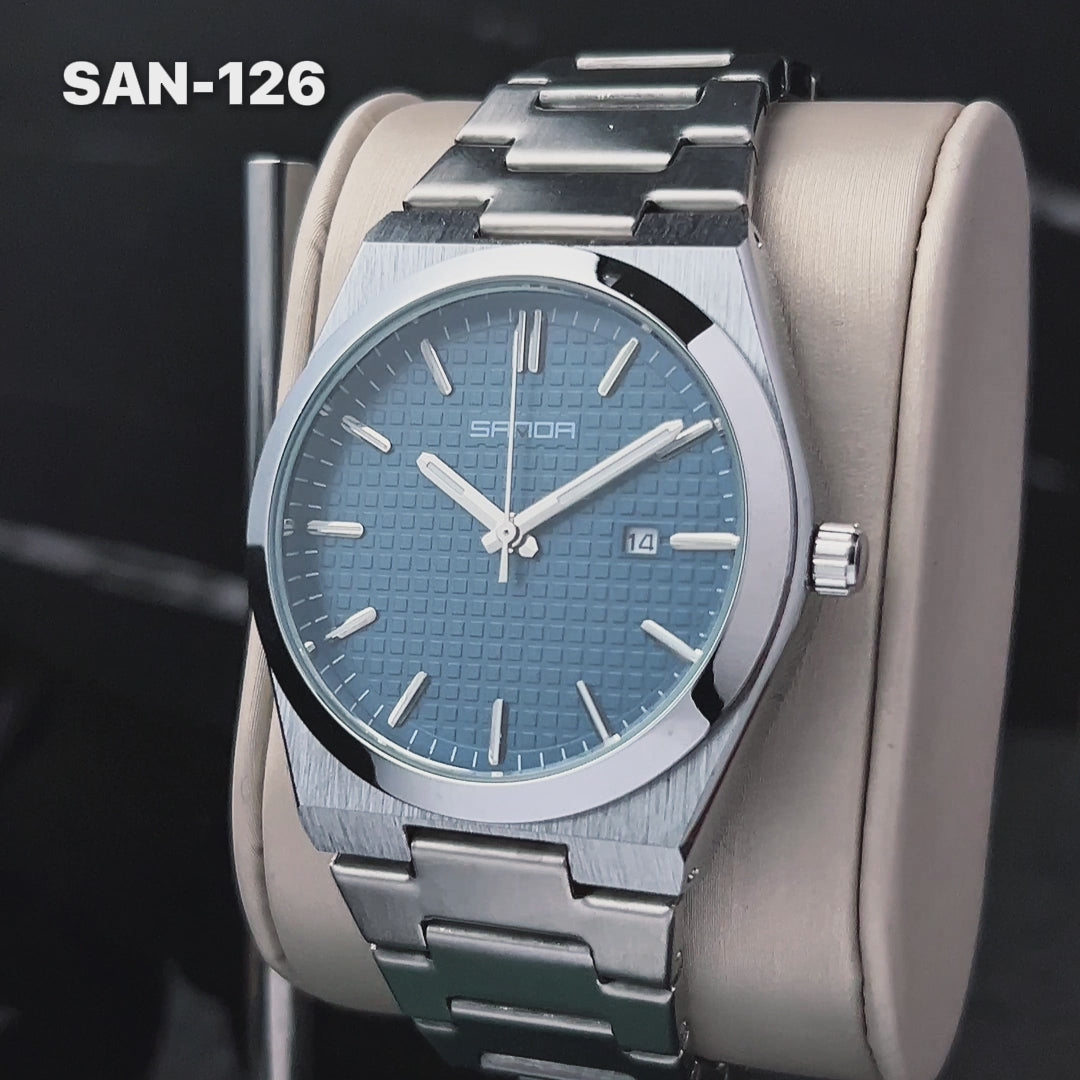 RELOJ SANDA ORIGINAL - CASUAL ZAFIRO, VERDE Y NEGRO | SKU: SAN-125, SAN-126, SAN-127