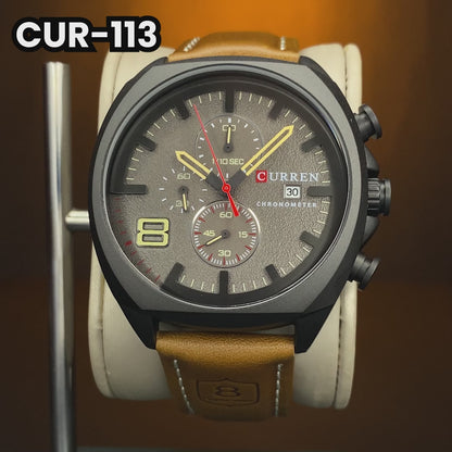 RELOJ CURREN ORIGINAL 8324 CASUAL MARRON OSCURO | CUR-113