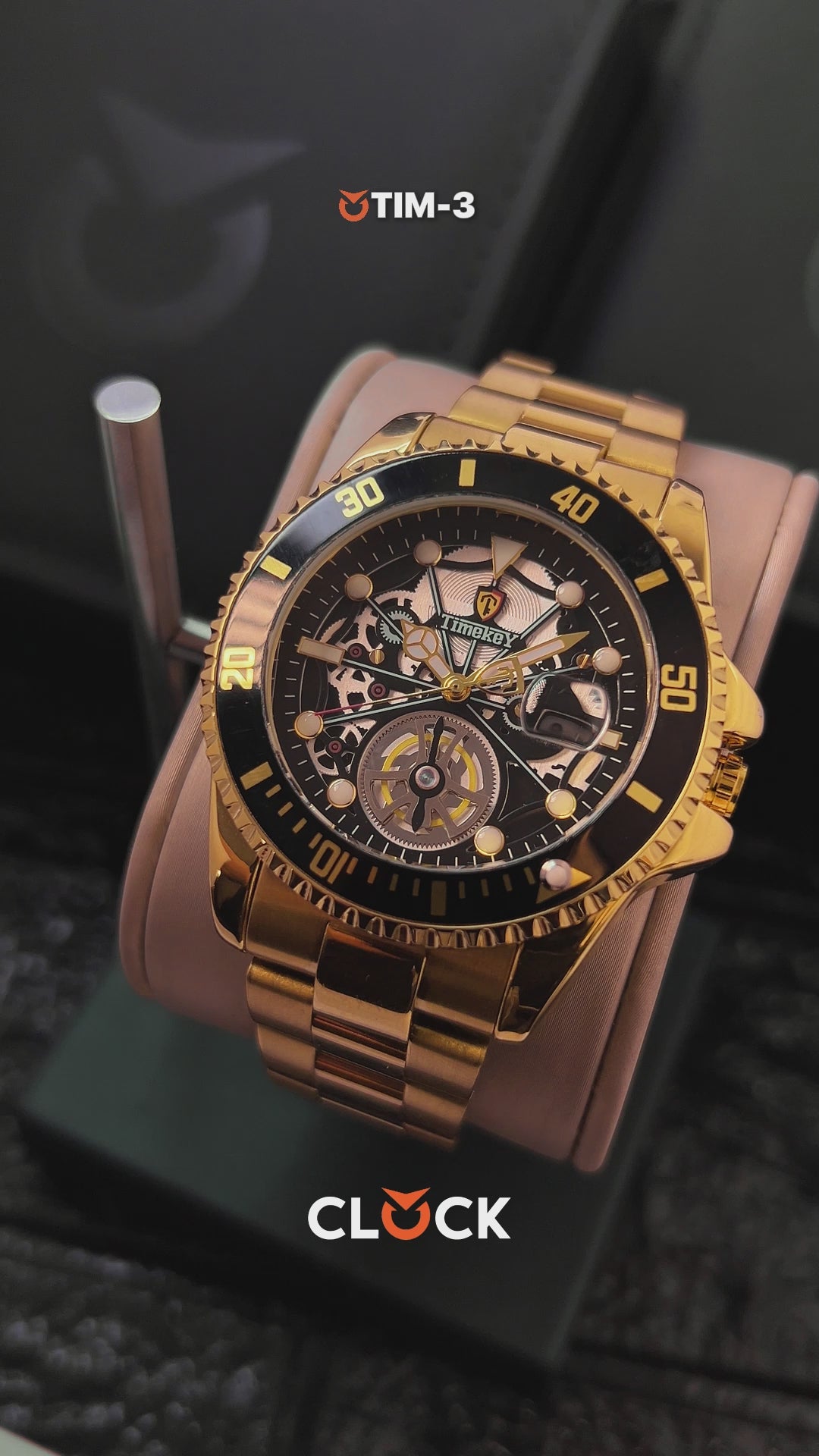 RELOJ TIMEKEY 3045 ORIGINAL DORADO  | TIM-3