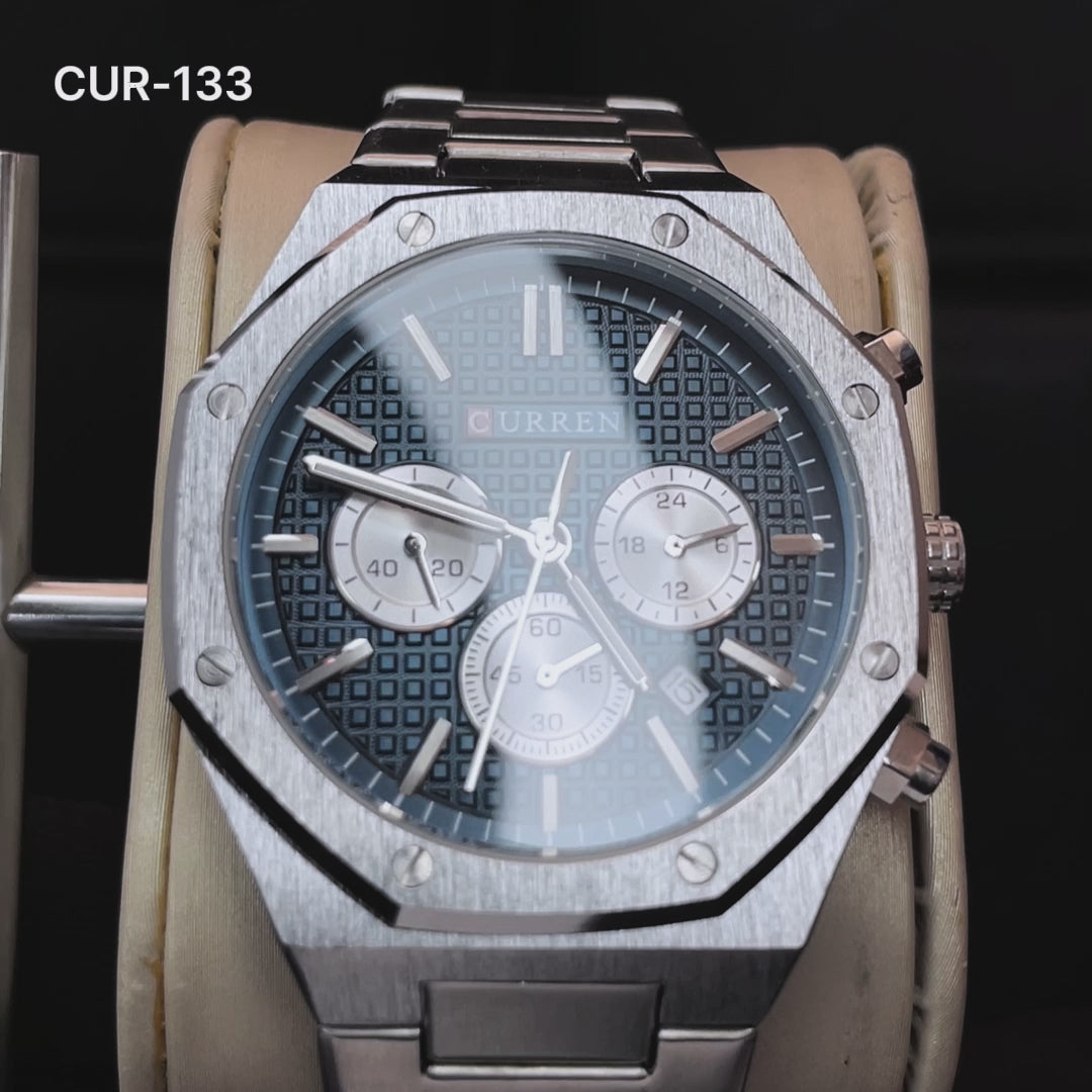 RELOJES CURREN ORIGINAL ELEGANTE PLATEADO | CUR-132 | CUR-133 | CUR-134 PARA HOMBRE