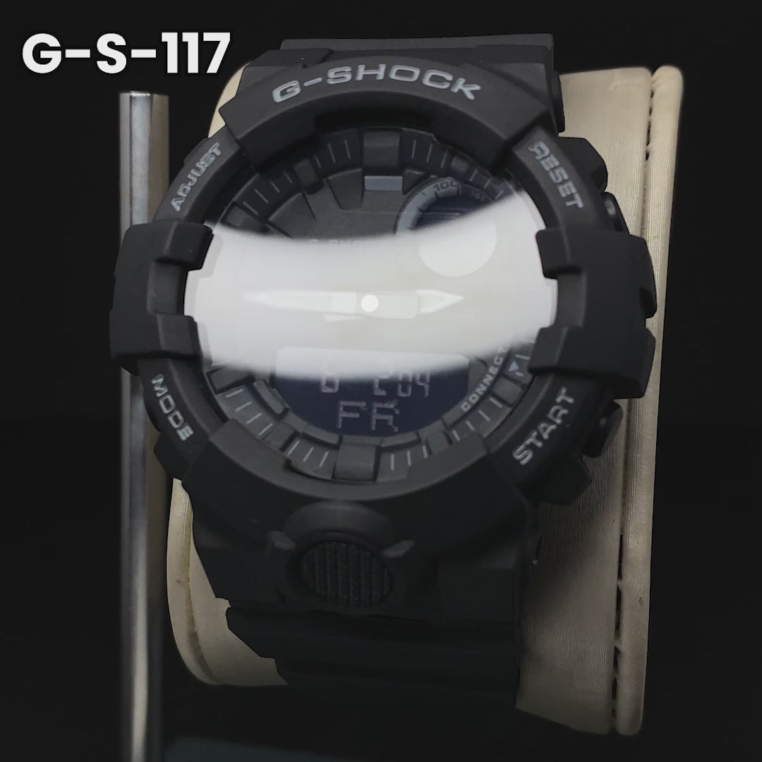 RELOJ G-SHOCK STEPTRACKER NEGRO | G-S-117 PARA HOMBRE
