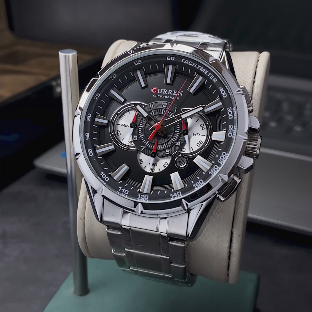 RELOJ CURREN ORIGINAL - ELEGANTE - NEGRO - PLATEADO - AZUL 8363 | CUR-31 I CUR-32 I CUR-33 I CUR-75-12