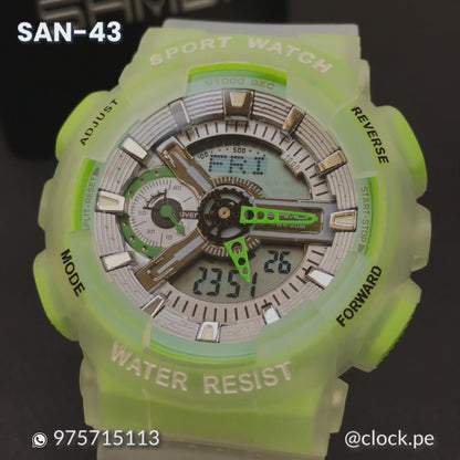 RELOJ SANDA COLORES VARIADOS | SAN-57 - WEI-1 - SAN-28 - SAN-29 - SAN-42 - SAN-43