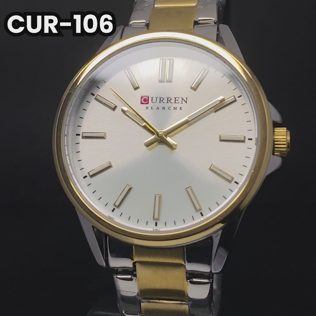RELOJ CURREN ORIGINAL ELEGANTE PLATEADO PARA PAREJA | CUR-109 | CUR-106