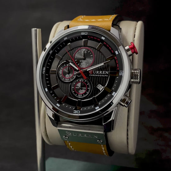 RELOJ CURREN ORIGINAL - CASUAL MARRON 8291  PARA HOMBRE | CUR-38 | CUR-44 | CUR-101