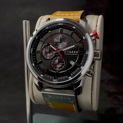 RELOJ CURREN ORIGINAL - CASUAL MARRON 8291  PARA HOMBRE | CUR-38 | CUR-44 | CUR-101