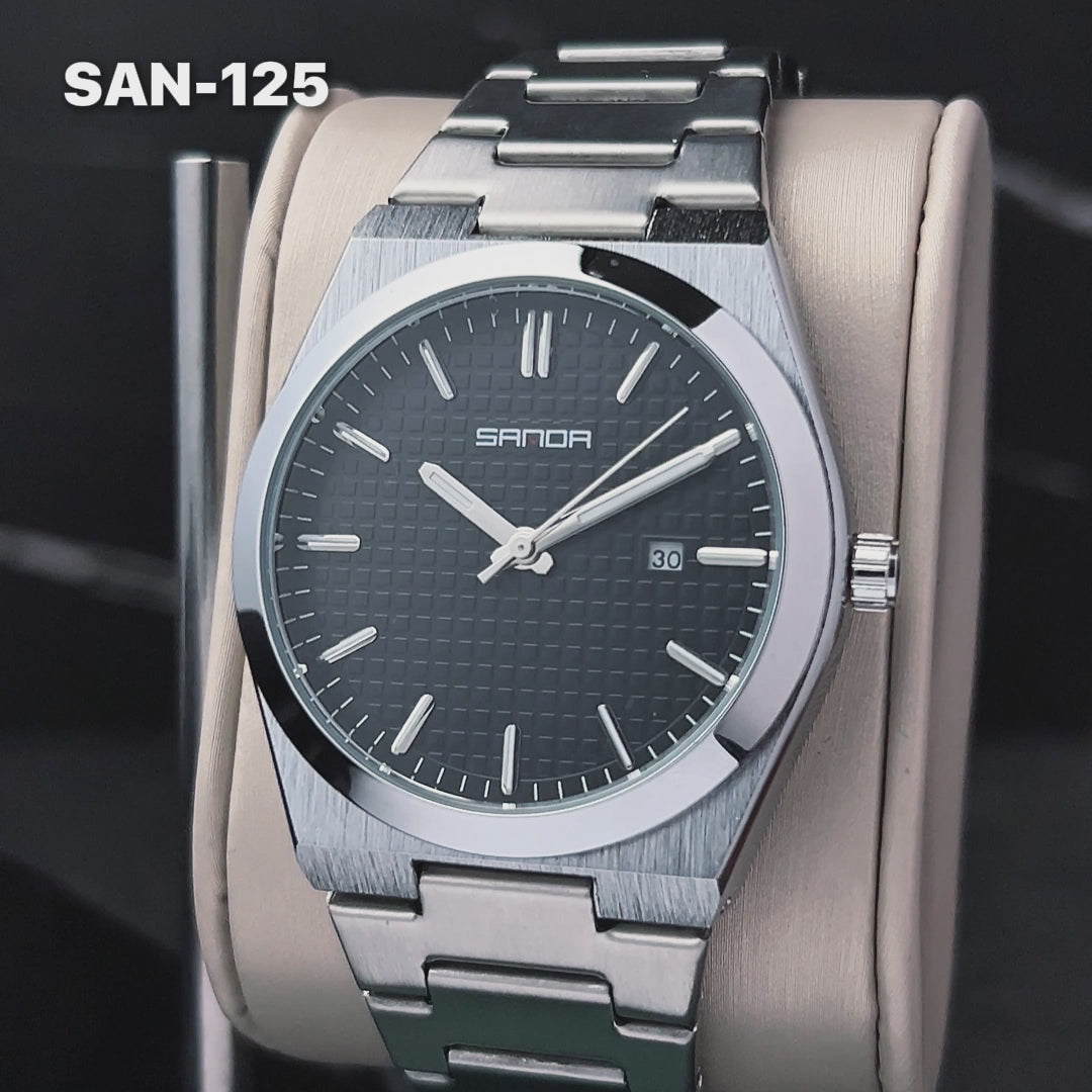RELOJ SANDA ORIGINAL - CASUAL ZAFIRO, VERDE Y NEGRO | SKU: SAN-125, SAN-126, SAN-127