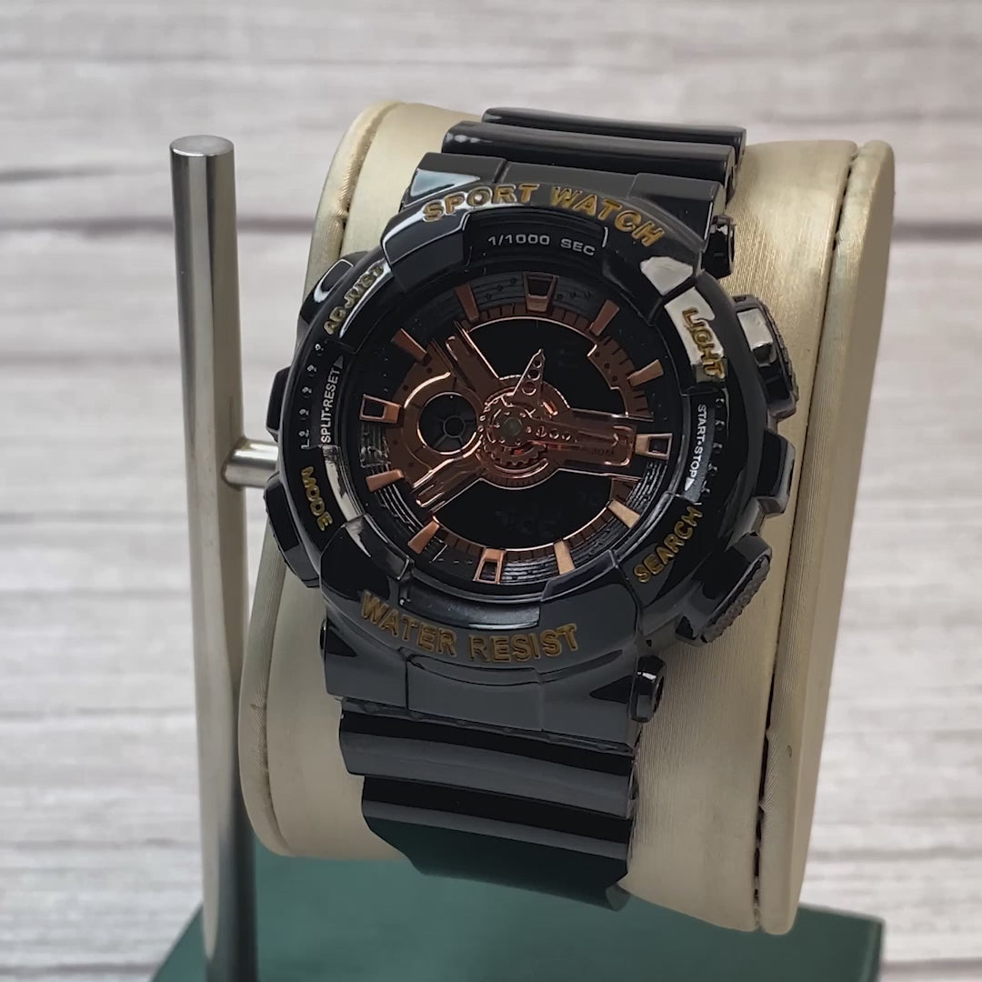 RELOJ SANDA ORIGINAL DEPORTIVO NEGRO Y BLANCO PARA MUJER | SAN-36 | SAN-37