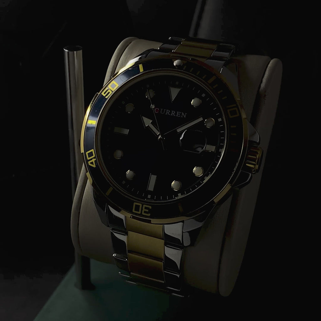 RELOJ CURREN - DIAMANTE AZUL PLATEADO ORO | CUR-76 (4)