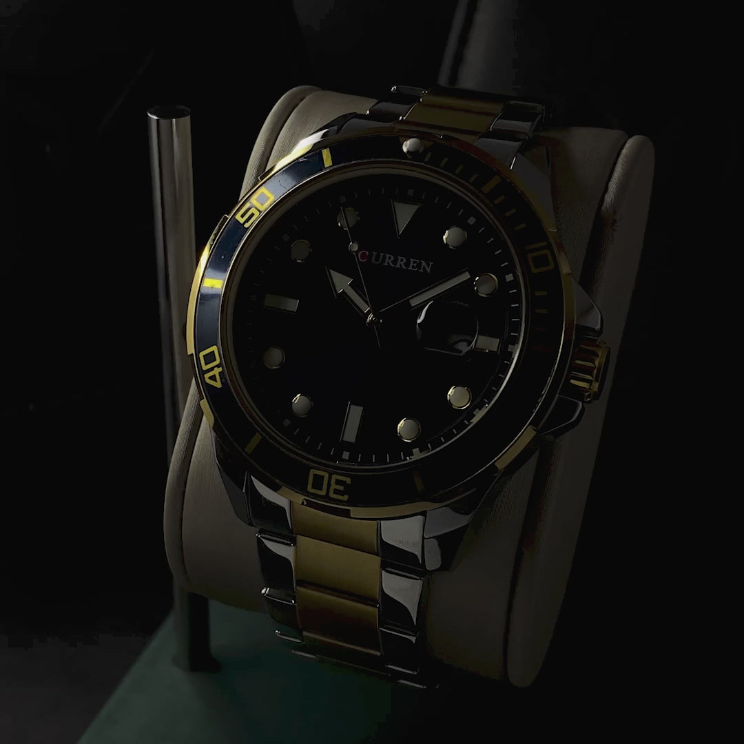 RELOJ CURREN - DIAMANTE AZUL PLATEADO ORO | CUR-76 (4)