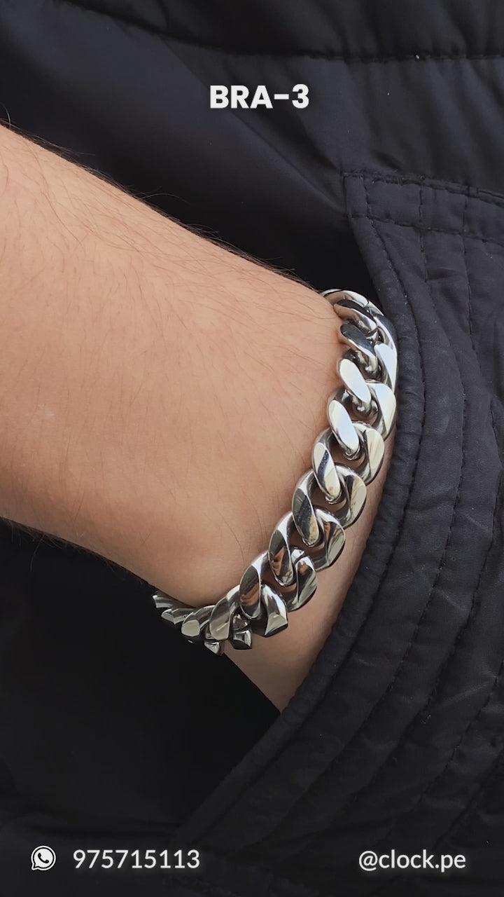 BRAZALETE GENTLEMAN PLATA | BRA-3
