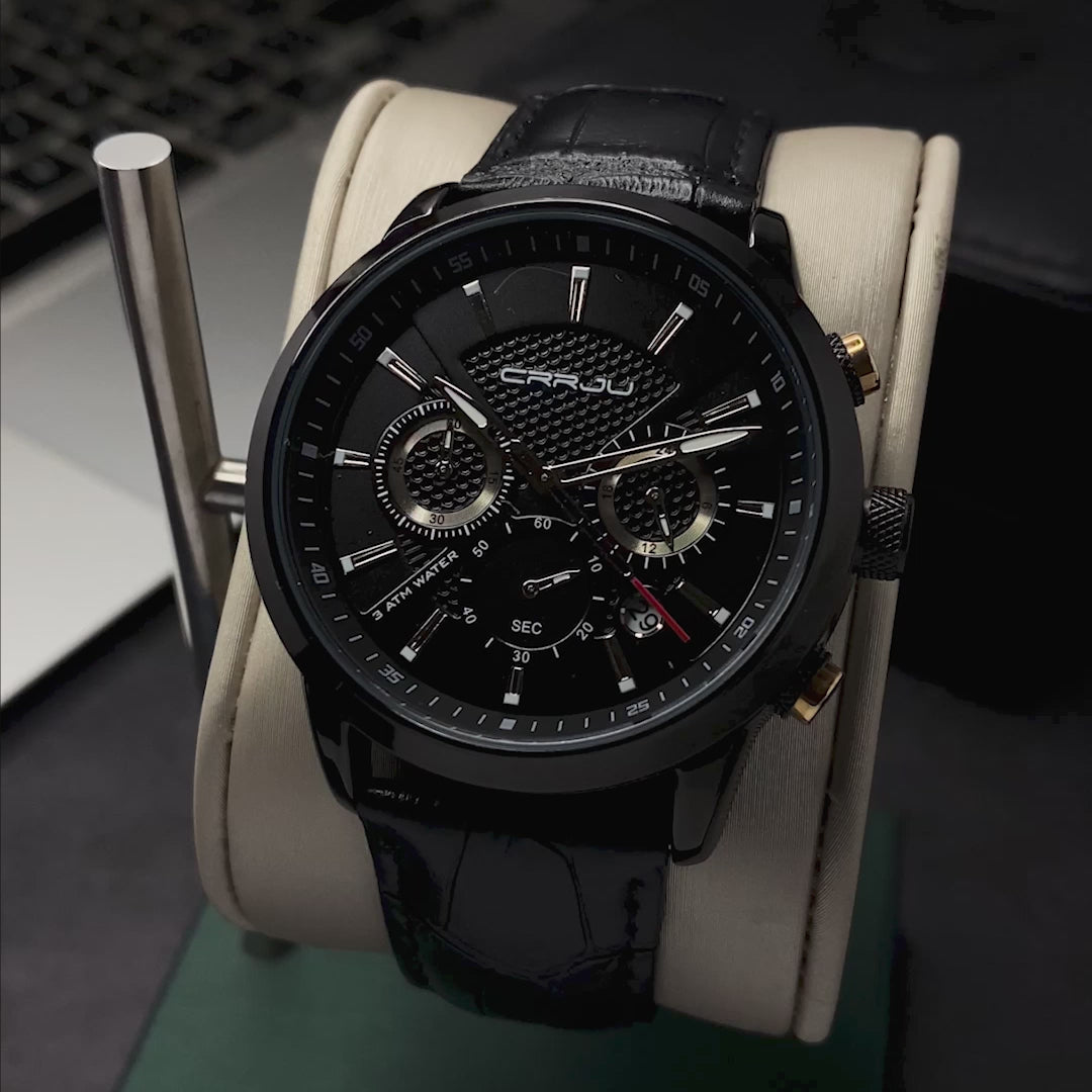 RELOJ CRRJU ORIGINAL CASUAL MARRÓN Y NEGRO PARA HOMBRE | CRR-1 I CRR-2