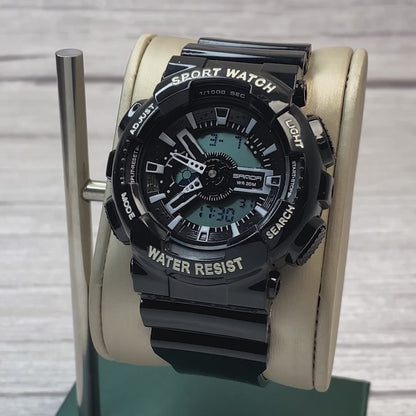 RELOJ SANDA BLACK & GRAY GLOSS SPORT | SAN-31