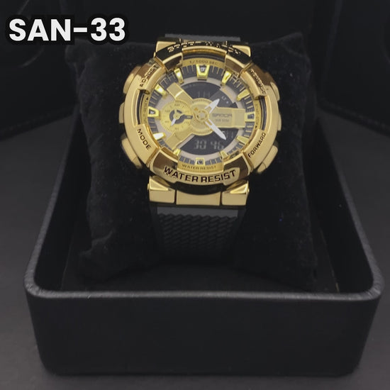 RELOJ SANDA ORIGINAL DEPORTIVOS DORADO, PLATEADO Y ARCOÍRIS PARA HOMBRE | SAN-33 | SAN-52 | SAN-53