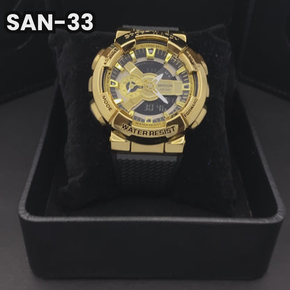 RELOJ SANDA ORIGINAL DEPORTIVOS DORADO, PLATEADO Y ARCOÍRIS PARA HOMBRE | SAN-33 | SAN-52 | SAN-53