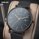 RELOJ ORIGINAL HANNAH MARTIN - ELEGANTE Y CASUAL - NEGRO,  AZUL Y DORADO | HAN-85 | HAN-86 | HAN-87 | HAN-84 PARA HOMBRE