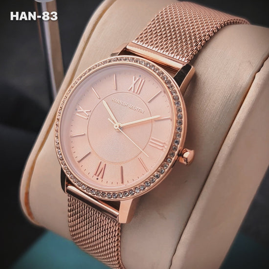 RELOJ HANNAH MARTIN ORIGINAL ELEGANTE DORADO | HAN-82 | HAN-83 PARA MUJER