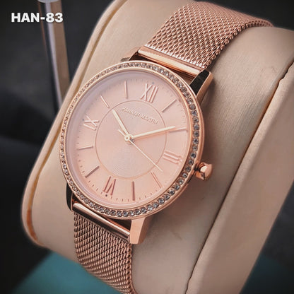 RELOJ HANNAH MARTIN ORIGINAL ELEGANTE DORADO | HAN-82 | HAN-83 PARA MUJER