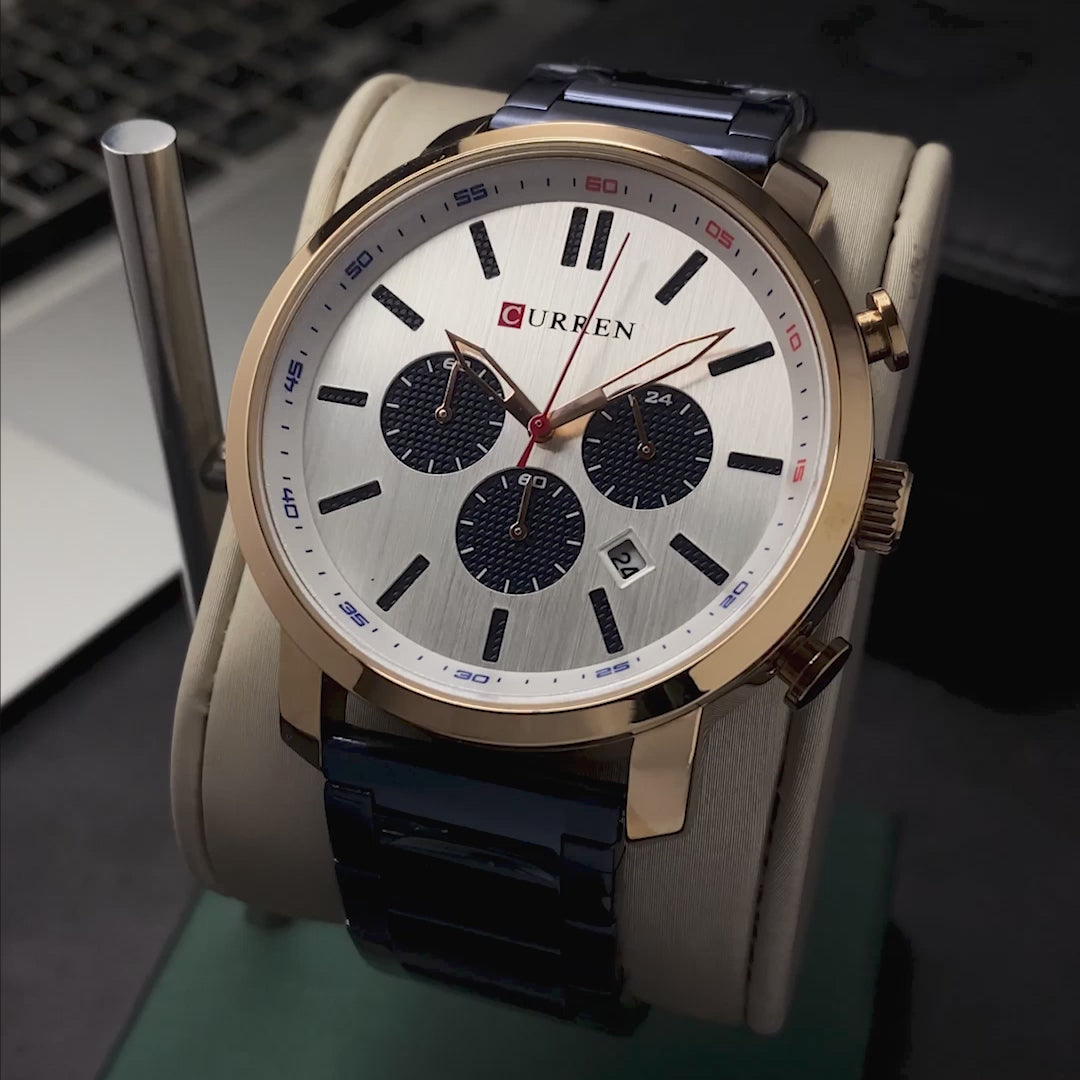 RELOJ CURREN ORIGINAL - ELEGANTE CASUAL TERRA ACERO MATE | CUR-95 | CUR-97 (8)