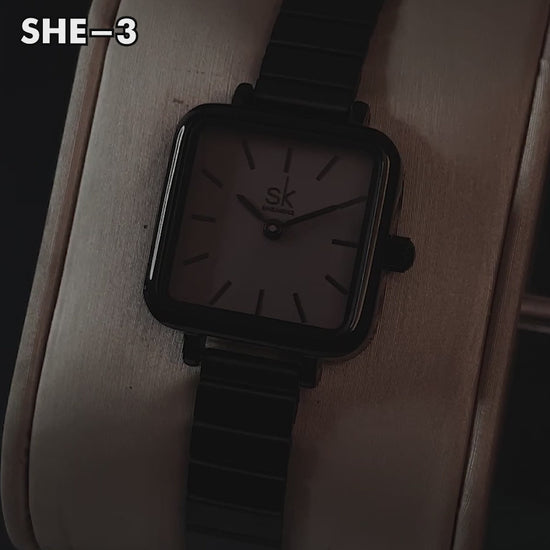 RELOJ SHENGKE ORIGINAL - ELEGATE Y CASUAL - BLACK | SHE-3