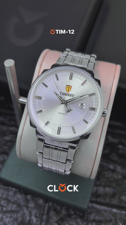 RELOJ TIMEKEY 3064 ORIGINAL ELEGANTE DORADO Y PLATEADO | TIM-11 Y TIM-12