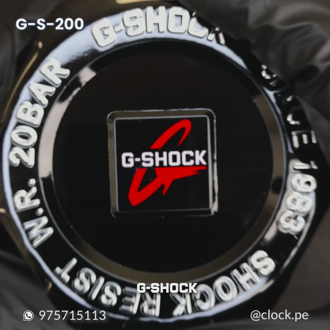 RELOJ G-SHOCK - GA-100 - DEPORTIVO CASUAL NEGRO PARA HOMBRE | G-S-16 | G-S-147 | G-S-200