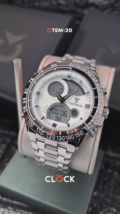 RELOJ TEMEIS ORIGINAL 3160 DORADO BLANCO ROJO PLATEADO AZUL | TEM-17, TEM-18, TEM-19, TEM-20, TEM-21