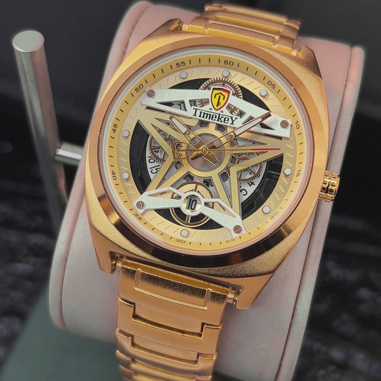 RELOJ TIMEKEY 1115 ORIGINAL - DORADO Y PLATEADO | TIM-1, TIM-2 PARA HOMBRE