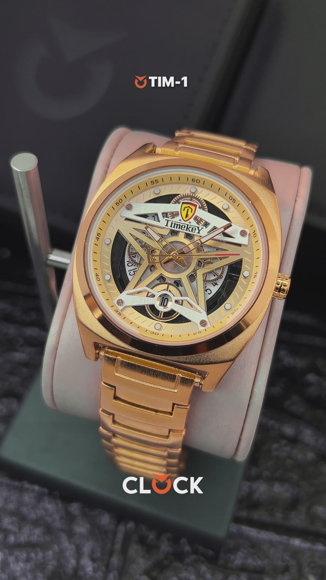 RELOJ TIMEKEY 1115 ORIGINAL - DORADO Y PLATEADO | TIM-1, TIM-2 PARA HOMBRE