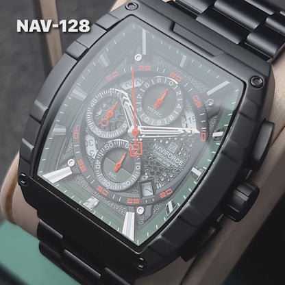 RELOJ NAVIFORCE NF8066 ORIGINAL ELEGANTEN NEGRO | NAV-127, NAV-128, NAV-129 PARA HOMBRE