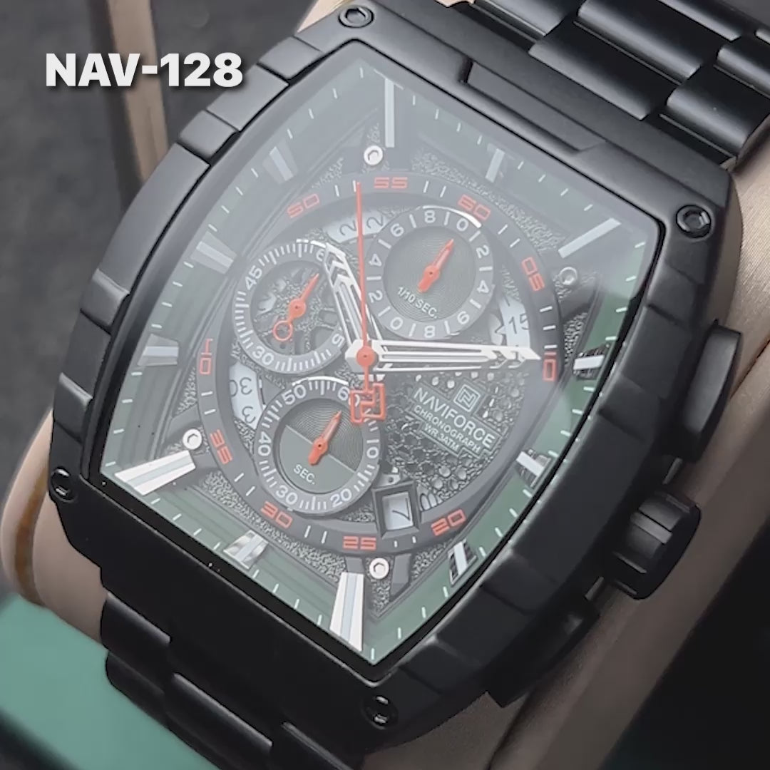 RELOJ NAVIFORCE NF8066 ORIGINAL ELEGANTEN NEGRO | NAV-127, NAV-128, NAV-129 PARA HOMBRE