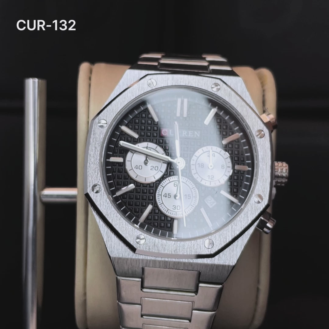 RELOJES CURREN ORIGINAL ELEGANTE PLATEADO | CUR-132 | CUR-133 | CUR-134 PARA HOMBRE