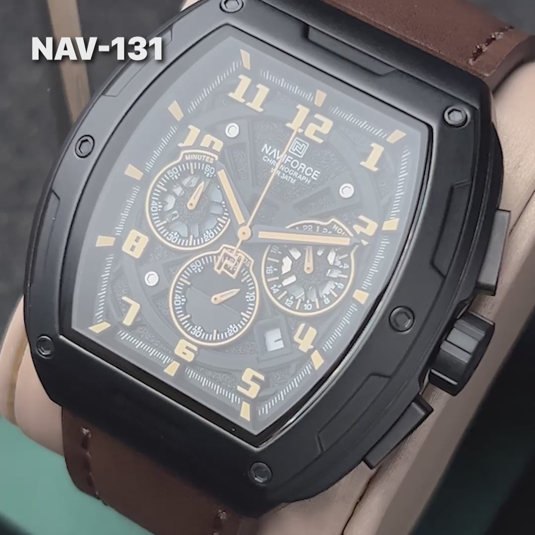 RELOJ ORIGINAL NAVIFORCE - CASUAL - VERDE Y MARRON | NAV-129| NAV-130 | NAV-131 PARA HOMBRE (9)