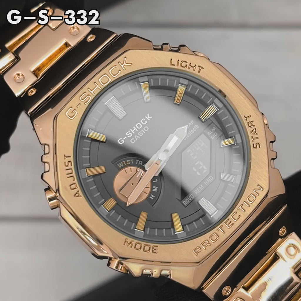 RELOJ G-SHOCK OAK STEEL GOLD ELEGANTE | GA-2100 TOP