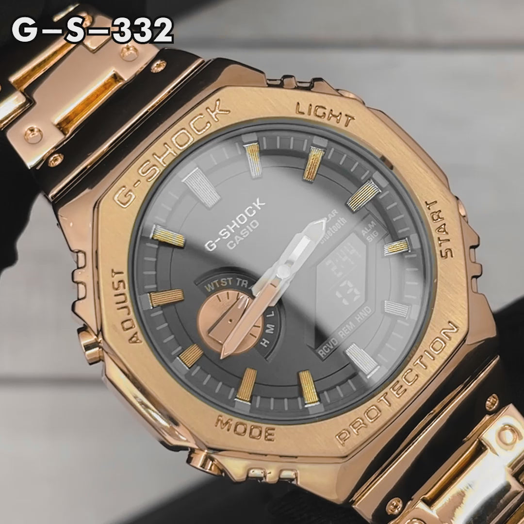 RELOJ G-SHOCK OAK STEEL GOLD ELEGANTE | GA-2100 TOP