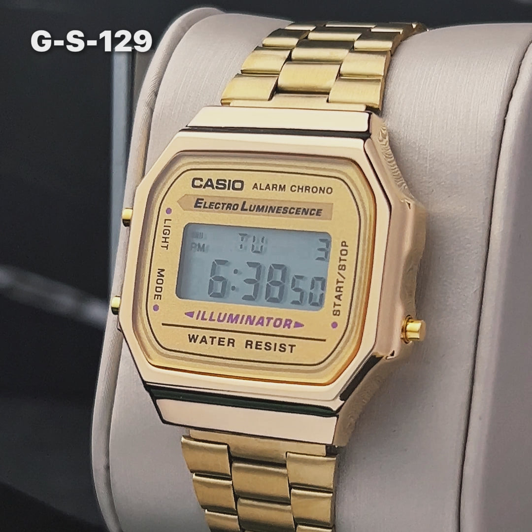 RELOJ CASIO ILLUMINATOR ORO, PLATA | SKU: G-S-129 | G-S-217 | G-S-344