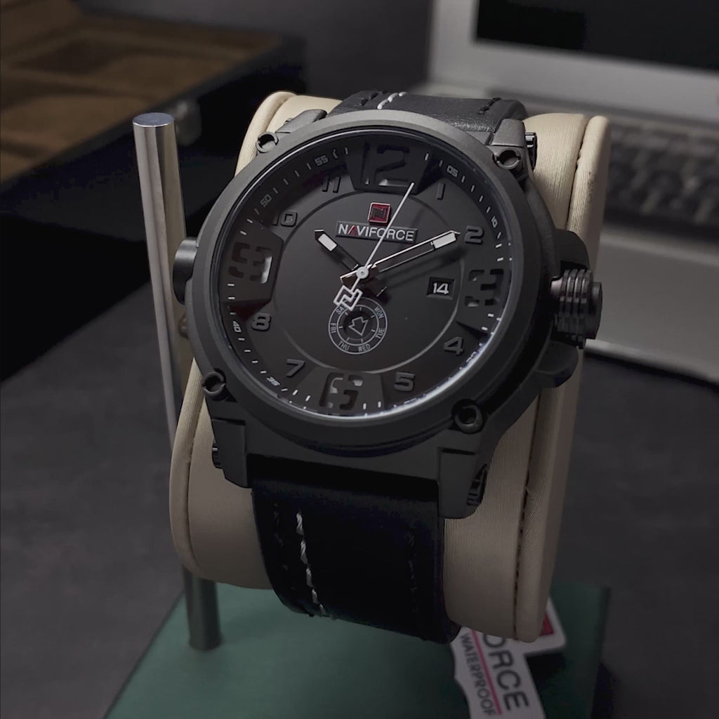 RELOJ NAVIFORCE ORIGIANL - ELEGANTE Y CASUAL - NEGRO TOTAL | NAV-17