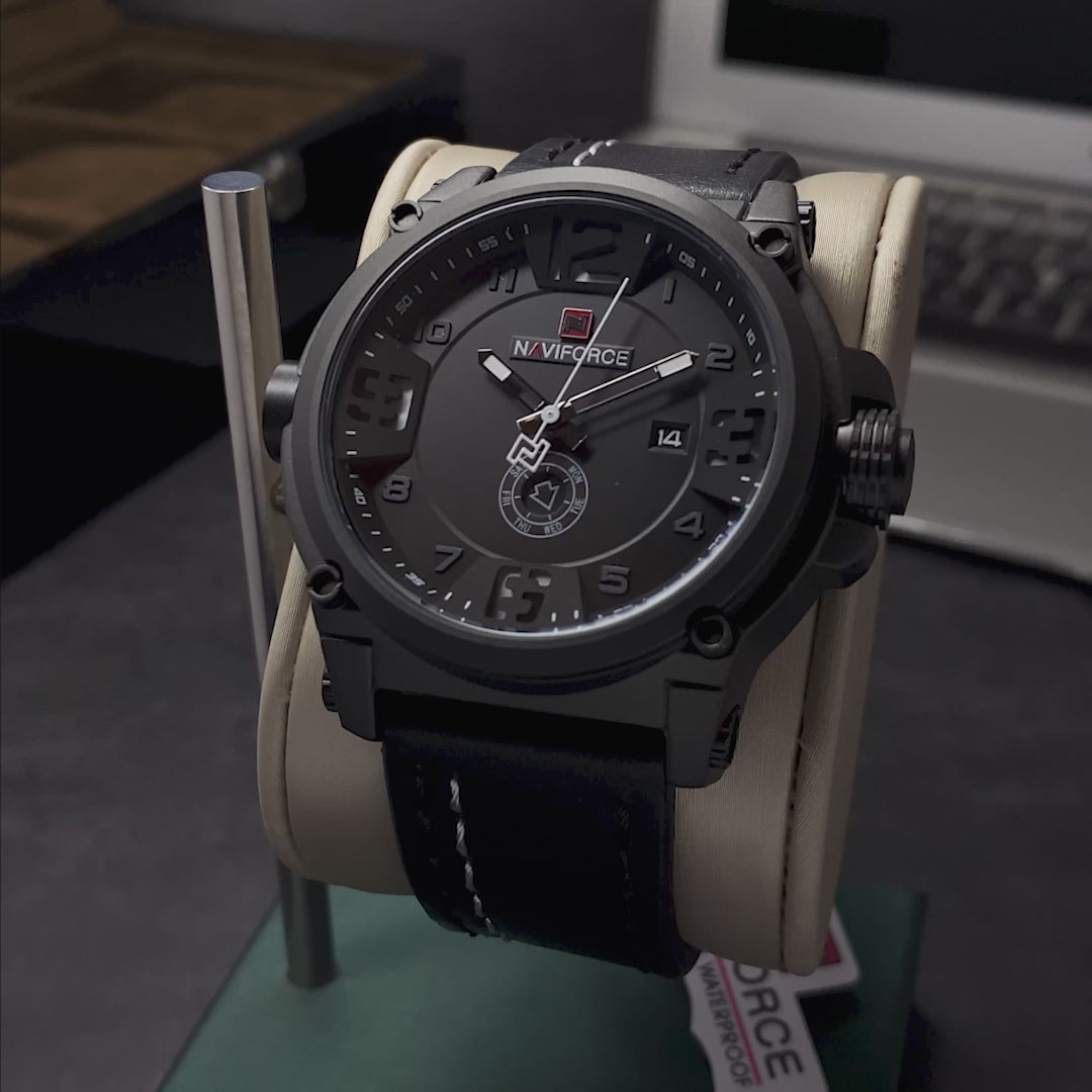 RELOJ NAVIFORCE ORIGIANL - ELEGANTE Y CASUAL - NEGRO TOTAL | NAV-17