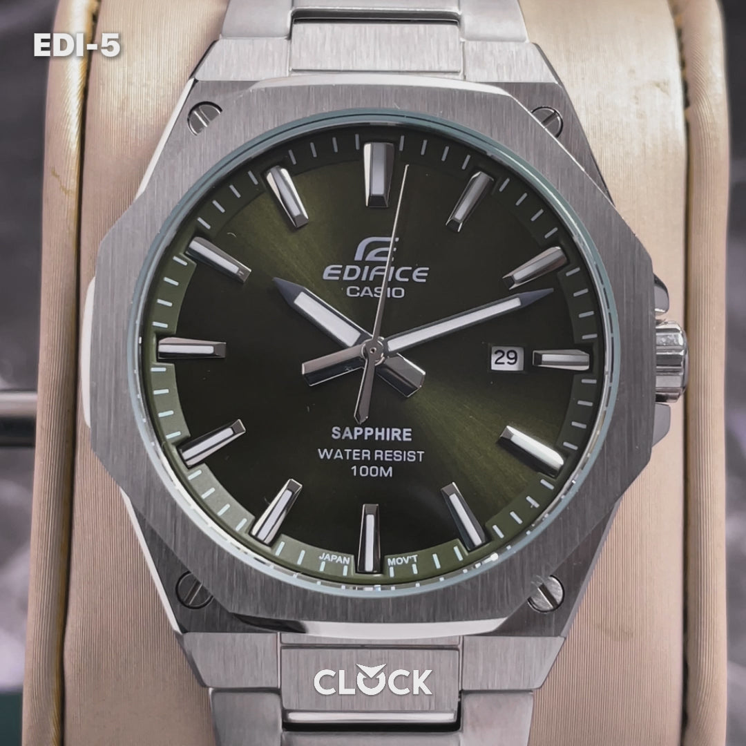 RELOJ EDIFICE - ELEGANTE PLATEADO  | EDI-4 | EDI-5  | EDI-6 | EDI-7 | EDI-8 PARA HOMBRE