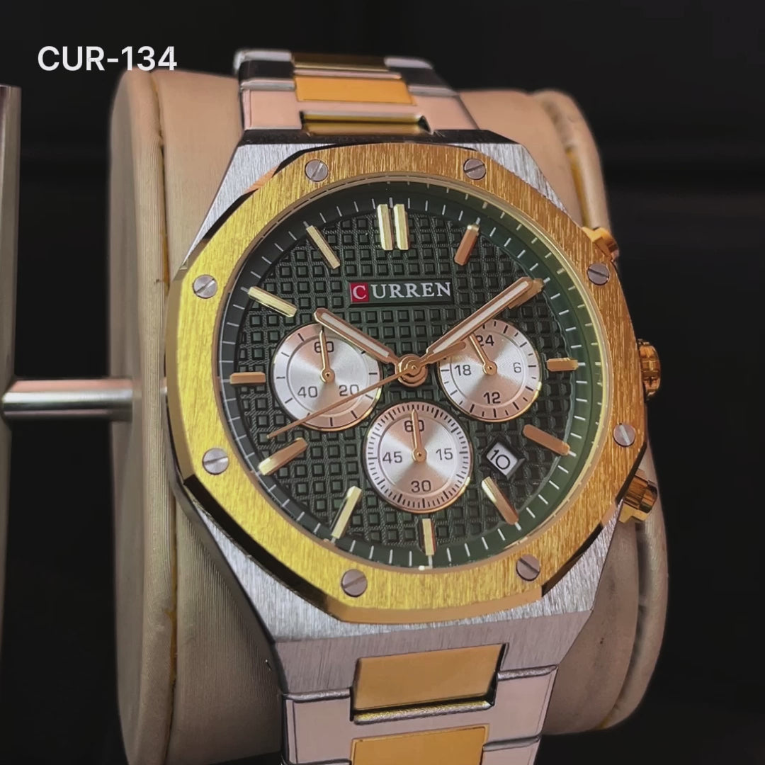 RELOJES CURREN ORIGINAL ELEGANTE PLATEADO PARA HOMBRE | CUR-132 | CUR-133 | 