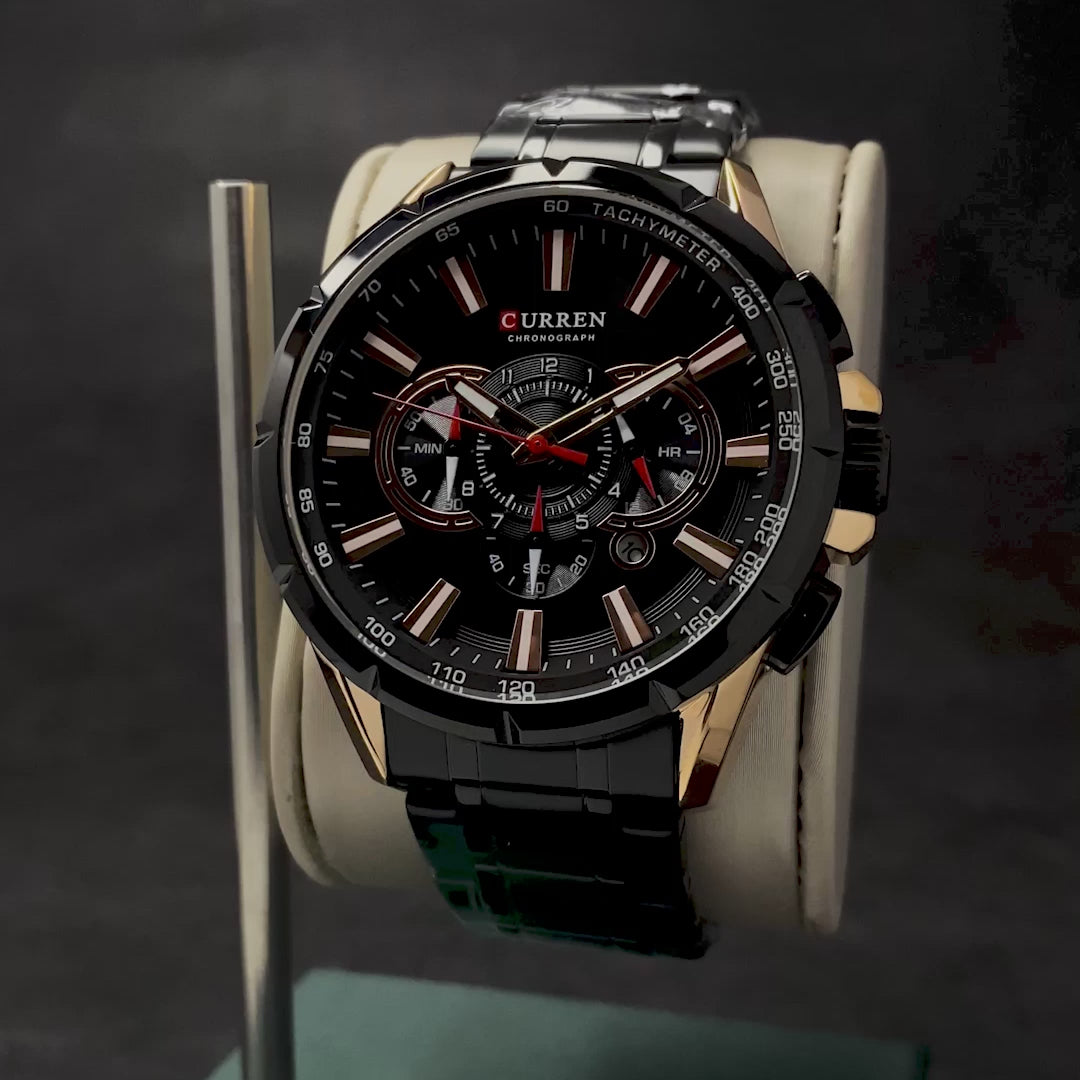 RELOJ CURREN ORIGINAL - ELEGANTE - NEGRO - PLATEADO - AZUL 8363 | CUR-31 I CUR-32 I CUR-33 I CUR-75-3