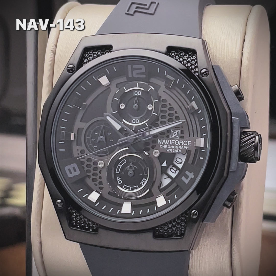 RELOJ NAVIFORCE ORIGINAL - NEGRO NF 8051T | NAV-143