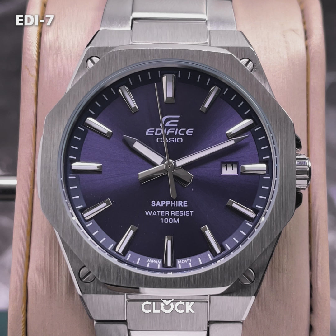 RELOJ EDIFICE - ELEGANTE PLATEADO  | EDI-4 | EDI-5  | EDI-6 | EDI-7 | EDI-8 PARA HOMBRE