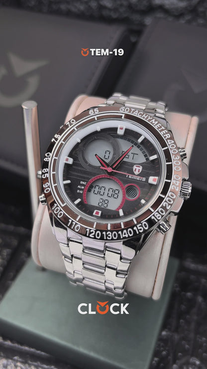 RELOJ TEMEIS ORIGINAL 3160 DORADO BLANCO ROJO PLATEADO AZUL | TEM-17, TEM-18, TEM-19, TEM-20, TEM-21