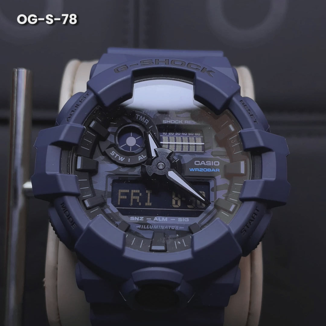 RELOJ ORIGINAL  G-SHOCK - AZUL -DEPORTIVO - CASUAL OG-S-78