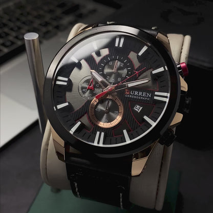 RELOJ CURREN ORIGINAL - CASUAL NEGRO Y AZUL PARA HOMBRE 8346 | CUR-45 | CUR-46