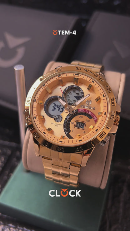 RELOJ TEMEIS ORIGINAL 8120 NEGRO AZUL PLATEADO DORADO BLANCO | TEM-1, TEM-2, TEM-3, TEM-4, TEM-5