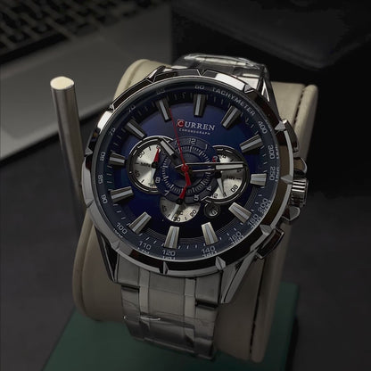 RELOJ CURREN ORIGINAL - ELEGANTE - NEGRO - PLATEADO - AZUL 8363 | CUR-31 I CUR-32 I CUR-33 I CUR-75-6