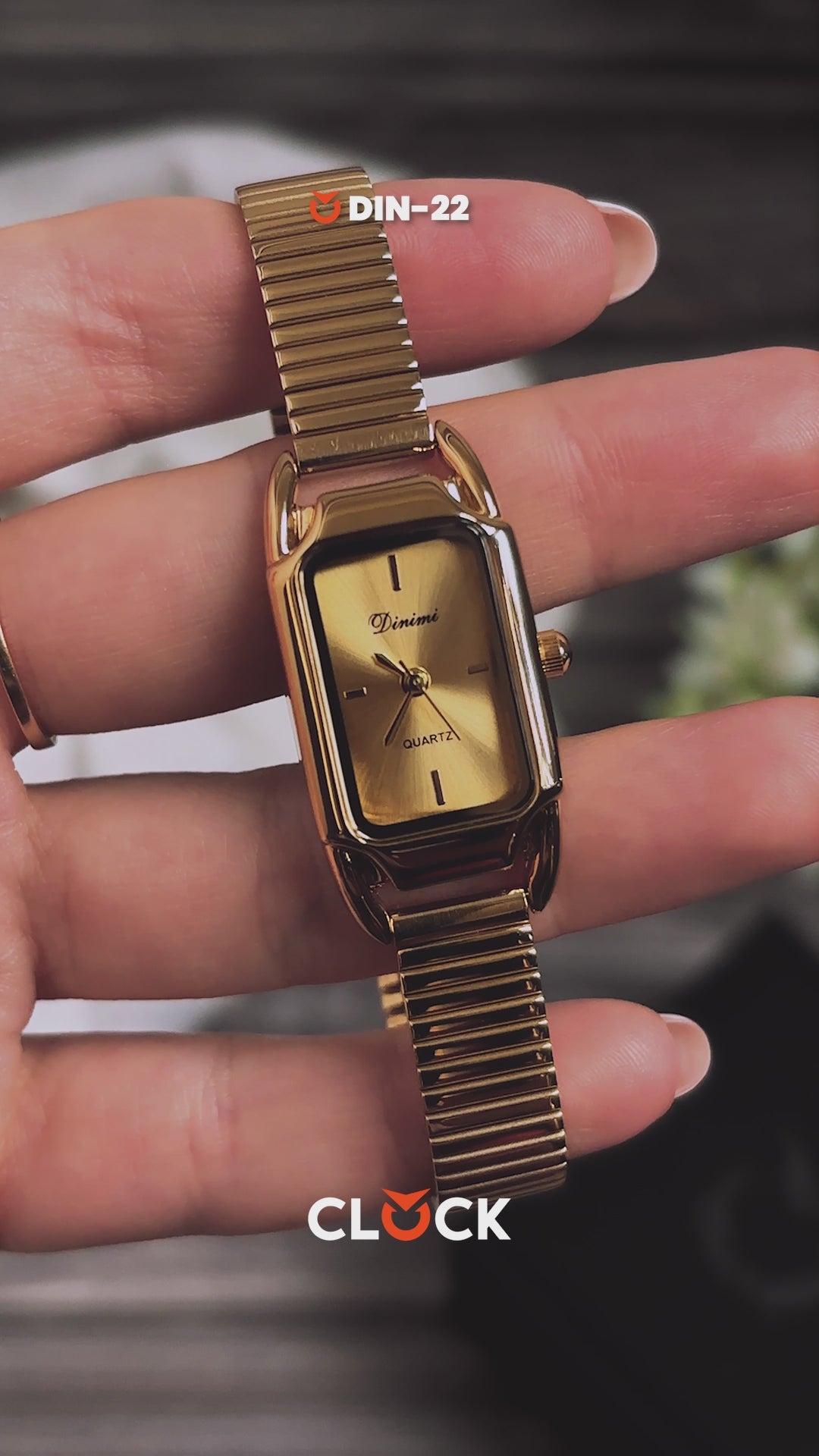 RELOJ DINIMI ORIGINAL 77105 PLATEADO DORADO ROSADO | DIN-22, DIN-23, DIN-24